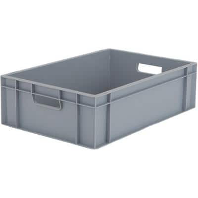 BiGDUG Storage Box 30 L Grey Pack of 5