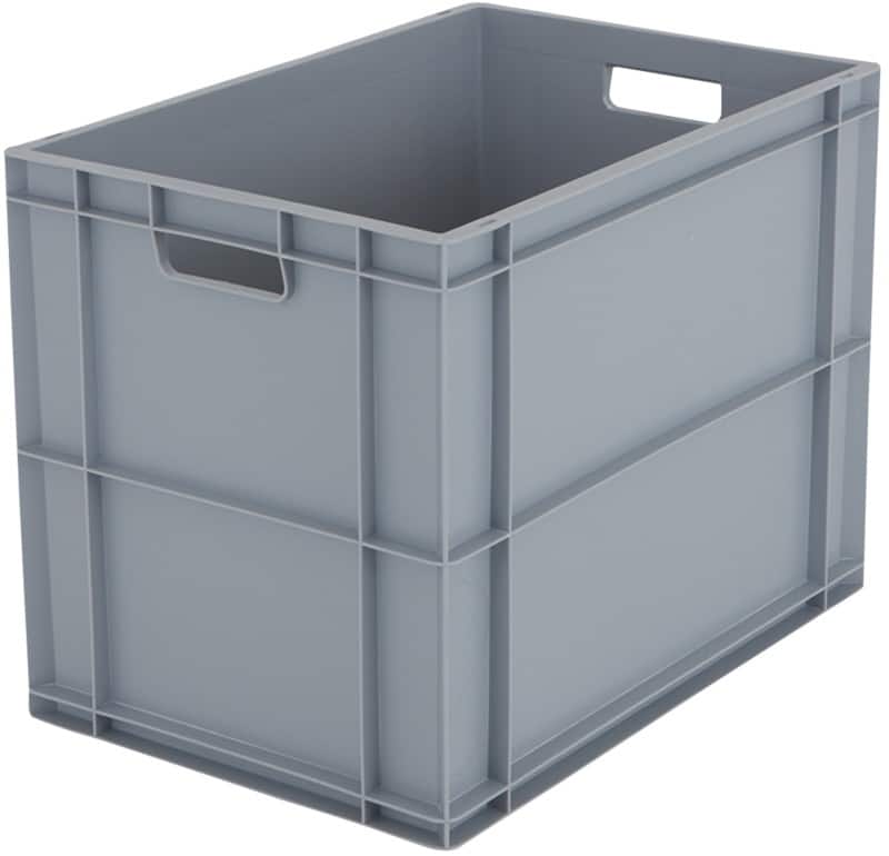 BiGDUG Storage Box 84 L Grey Pack of 5