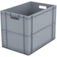 BiGDUG Storage Box 84 L Grey Pack of 5