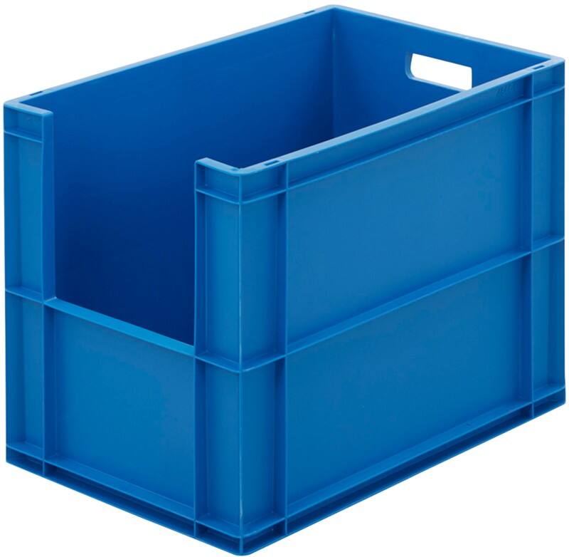 BiGDUG Stacking Pick Bins 84 L Blue, Grey 40 x 60 x 45 cm Pack of 5