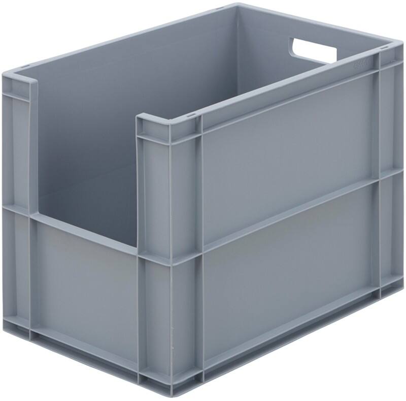 BiGDUG Stacking Pick Bins 84 L Blue, Grey 40 x 60 x 45 cm Pack of 5