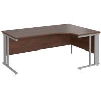 Dams International Right Hand Ergonomic Desk MCM18ERSW 1,800 x 1,200 x 725 mm