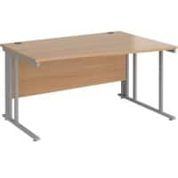 Dams International Wave Desk MCM14WRSB 1,400 x 725 x 800 - 990 mm