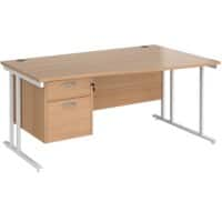 Dams International Wave Desk MC16WRP2WHB 1,600 x 725 x 800 - 990 mm