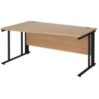 Dams International Wave Desk MCM16WLKB 1,600 x 725 x 800 - 990 mm