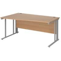 Dams International Wave Desk MCM16WLSB 1,600 x 725 x 800 - 990 mm