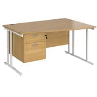 Dams International Wave Desk MC14WRP2WHO 1,400 x 725 x 800 - 990 mm