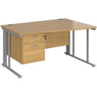 Dams International Wave Desk MCM14WRP2SO 1,400 x 725 x 800 - 990 mm