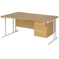 Dams International Wave Desk MC16WLP2WHO 1,600 x 725 x 800 - 990 mm