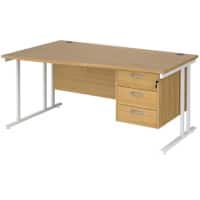 Dams International Wave Desk MC16WLP3WHO 1,600 x 725 x 800 - 990 mm