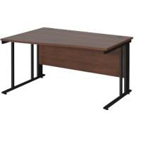 Dams International Wave Desk MCM14WLKW 1,400 x 725 x 800 - 990 mm