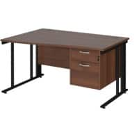 Dams International Wave Desk MCM14WLP2KW 1,400 x 725 x 800 - 990 mm