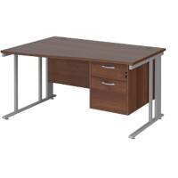 Dams International Wave Desk MCM14WLP2SW 1,400 x 725 x 800 - 990 mm