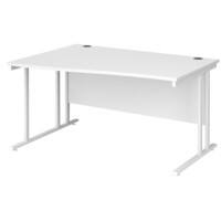 Dams International Wave Desk MC14WLWHWH 1,400 x 725 x 800 - 990 mm