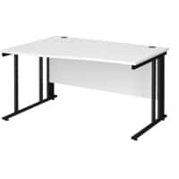 Dams International Wave Desk MCM14WLKWH 1,400 x 725 x 800 - 990 mm