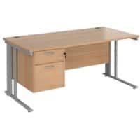 Dams International Desk MCM16P2SB 1,600 x 800 x 725 x 800 - 990 mm