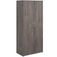 Dams International Universal Storage Cupboard Wood 800 x 1,790 mm Oak Dark Brown