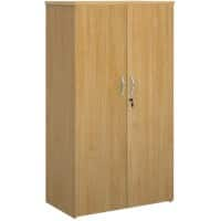 Dams International Universal Storage Cupboard Wood 800 x 470 x 1,440 mm Oak