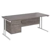 Dams International Desk MC18P2WHGO 1,800 x 800 x 725 mm