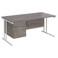 Dams International Desk MC16P2WHGO 1,600 x 800 x 725 mm