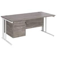 Dams International Desk MCM16P2WHGO 1,600 x 800 x 725 mm