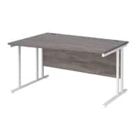 Dams International Wave Desk MC14WLWHGO 1,400 x 725 x 800 - 990 mm