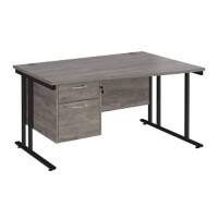 Dams International Wave Desk MC14WRP2KGO 1,400 x 725 x 800 - 990 mm