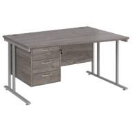 Dams International Wave Desk MC14WRP3SGO 1,400 x 725 x 800 - 990 mm