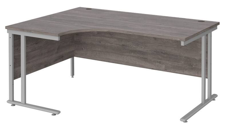 Dams International Left Hand Ergonomic Desk MC16ELSGO 1,600 x 1,200 x 725 mm