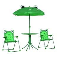 OutSunny Kids Table And Chairs Set Green 312-024GN 50 (W) x 50 (D) x 46 (H) mm