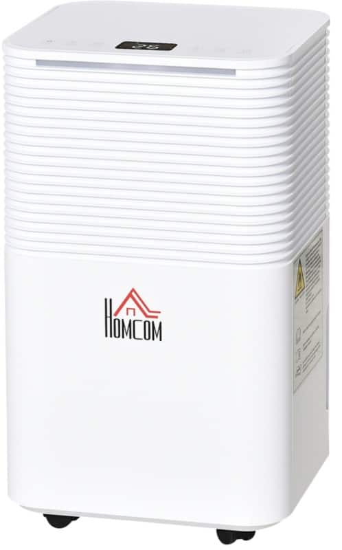 HOMCOM Dehumidifier 2000 ml White