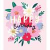 paperlink Birthday card Model 300 gsm Pink 13.6 (W) x 2 (D) x 15.9 (H) cm Pack of 6