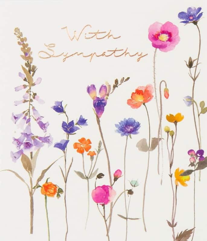 paperlink Sympathy card Model 300 gsm Multicolour 13.6 (W) x 2 (D) x 15.9 (H) cm Pack of 6