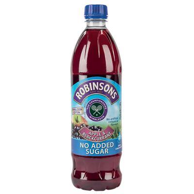 Robinsons Cordial Juice Apple & Blackcurrant 1 L Pack of 12