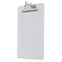 Seco Clipboard CHDCH-FS-SS White A4, Foolscap 23 (W) x 35.5 (H) cm Acrylic & Metal