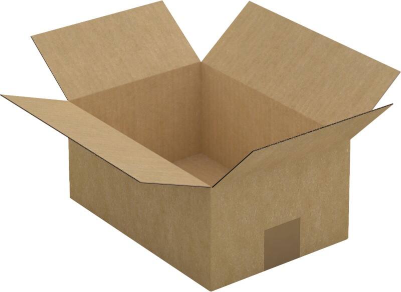 RAJA Corrugated Box Single Wall Corrugated Cardboard 190 (W) x 120 (D) x 270 (H) mm Brown Pack of 25