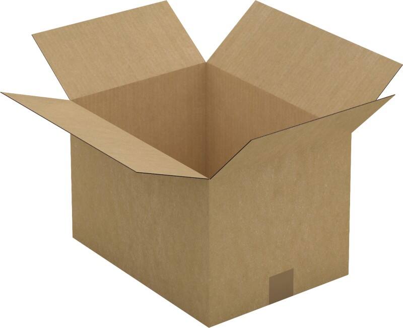 RAJA Corrugated Box Single Wall Corrugated Cardboard 285 (W) x 250 (D) x 385 (H) mm Brown Pack of 25