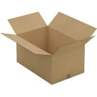 RAJA Corrugated Box Single Wall Corrugated Cardboard 400 (W) x 300 (D) x 600 (H) mm Brown Pack of 20