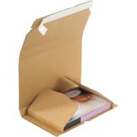 RAJA Book Box Single Wall Corrugated Cardboard 220 (W) x 305 (H) mm Brown Pack of 25
