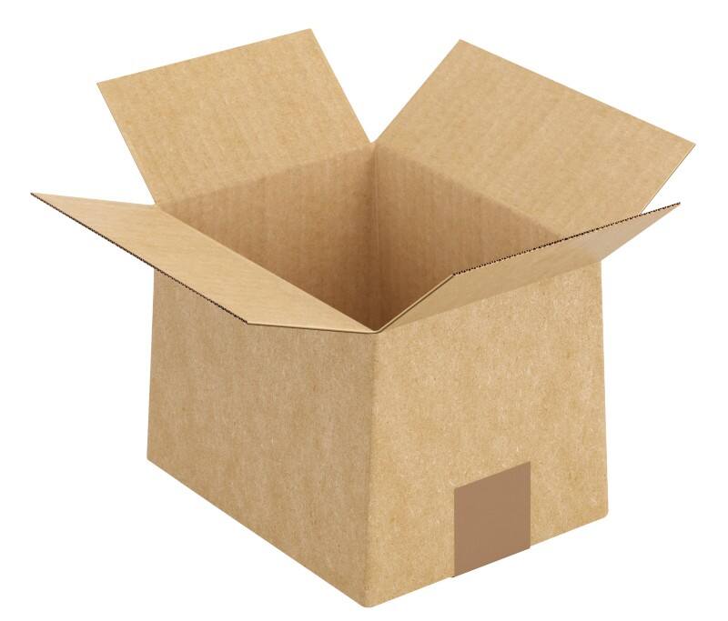 RAJA Corrugated Box Single Wall Corrugated Cardboard 155 (W) x 200 (D) x 215 (H) mm Brown Pack of 25