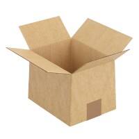 RAJA Corrugated Box Single Wall Corrugated Cardboard 155 (W) x 200 (D) x 215 (H) mm Brown Pack of 25