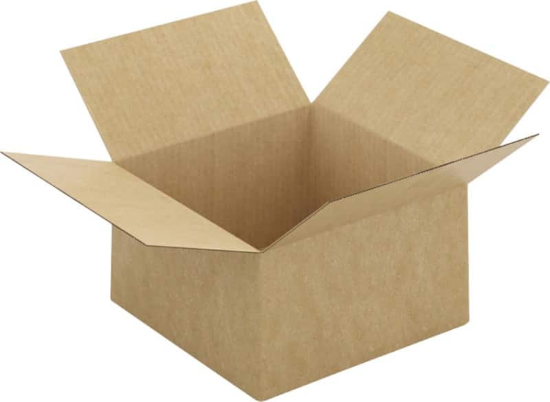 RAJA Corrugated Box Single Wall Corrugated Cardboard 250 (W) x 150 (D) x 250 (H) mm Brown Pack of 20