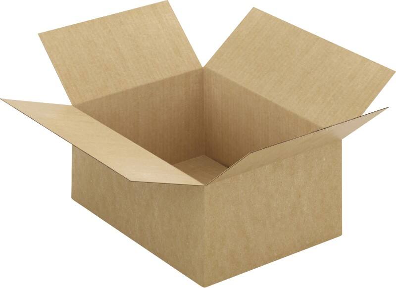 RAJA Corrugated Box Single Wall Corrugated Cardboard 290 (W) x 180 (D) x 390 (H) mm Brown Pack of 20