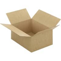 RAJA Corrugated Box Single Wall Corrugated Cardboard 290 (W) x 180 (D) x 390 (H) mm Brown Pack of 20