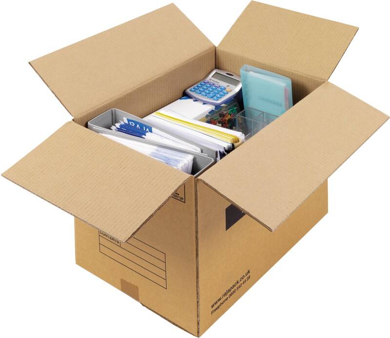 RAJA Corrugated Box Double Wall Corrugated Cardboard 406 (W) x 406 (D) x 610 (H) mm Brown Pack of 10