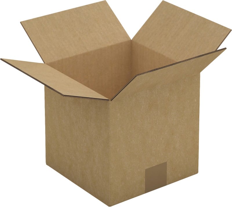 RAJA Corrugated Box Single Wall Corrugated Cardboard 200 (W) x 200 (D) x 200 (H) mm Brown Pack of 15