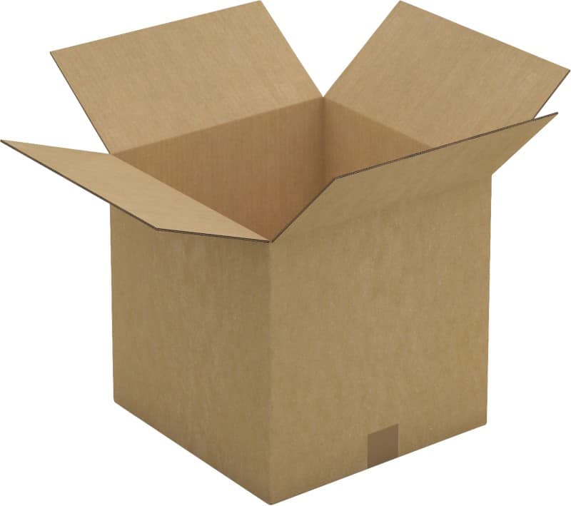 RAJA Corrugated Box Single Wall Corrugated Cardboard 350 (W) x 350 (D) x 350 (H) mm Brown Pack of 15