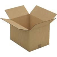 RAJA Corrugated Box Single Wall Corrugated Cardboard 300 (W) x 270 (D) x 400 (H) mm Brown Pack of 15