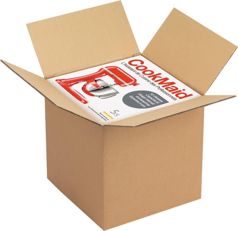 RAJA Corrugated Box Single Wall Corrugated Cardboard 400 (W) x 400 (D) x 400 (H) mm Brown Pack of 10