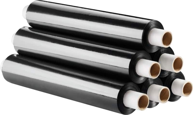 RAJA Stretch Film Wrap Cardboard, LDPE (Low-Density Polyethylene) 500 mm (W) x 200 m (L) 25 Microns Pack of 6